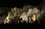 O belíssimo e enorme salão principal da caverna em Carlsbad Caverns National Park, no sul do Novo México, nos Estados Unidos